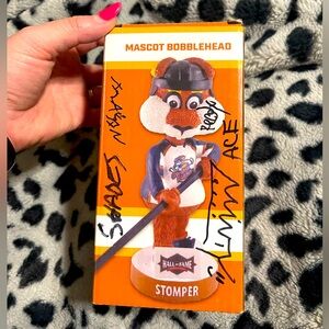 Greenville Swamp Rabbits Bobblehead w/ mascot autographs